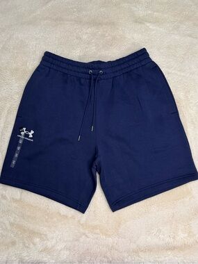 Under Armour Deep Navy Athletic Drawstring Shorts - Large